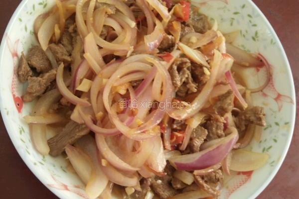 牛肉炒洋葱的做法图解5
