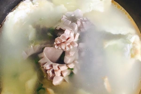腰花菠菜鸡蛋汤的做法图解17