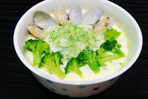 花甲西兰花蒸蛋的做法图解8