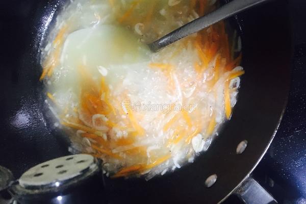 双色萝卜丝虾皮汤的做法图解9