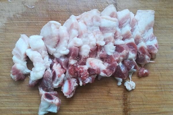 五花肉蒸油豆腐的做法图解4