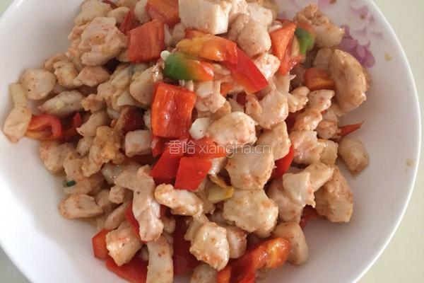 炒鸡胸肉的做法图解3