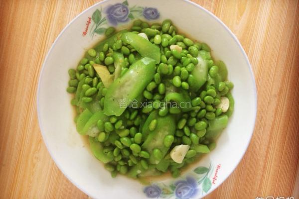 丝瓜炒毛豆的做法图解7
