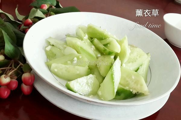 椒油蒜泥黄瓜的做法图解4
