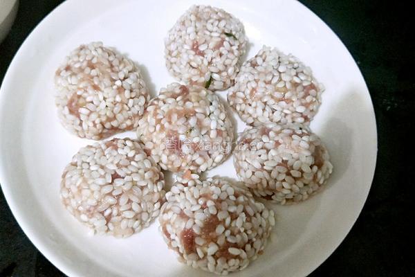 糯米丸子的做法图解3