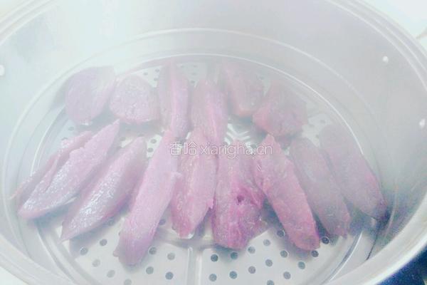 紫薯糯米糖糕的做法图解4