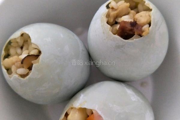 鸭蛋糯米球的做法图解3