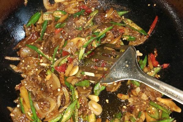 爆炒牛头肉的做法图解9