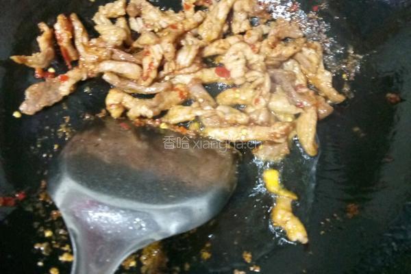 蒜台肉丝的做法图解6