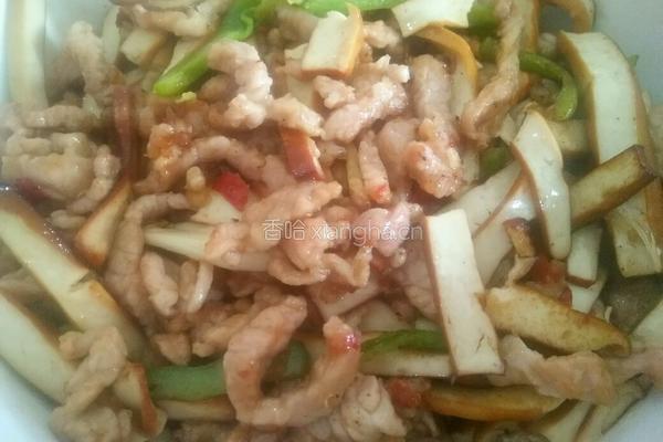 家常菜豆干炒肉的做法图解4