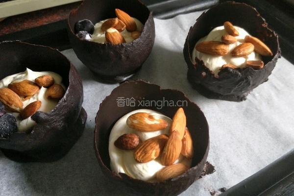 坚果奶酪巧克力碗的做法图解16