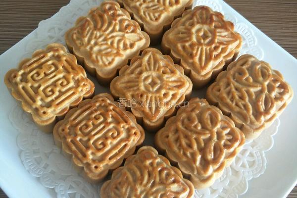 蔓越莓椰蓉月饼的做法图解11