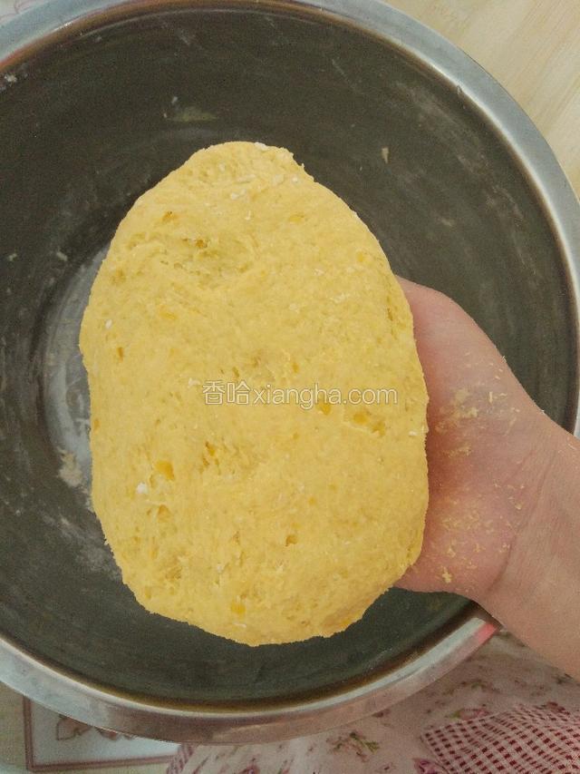 和好的面团放盆里醒面
