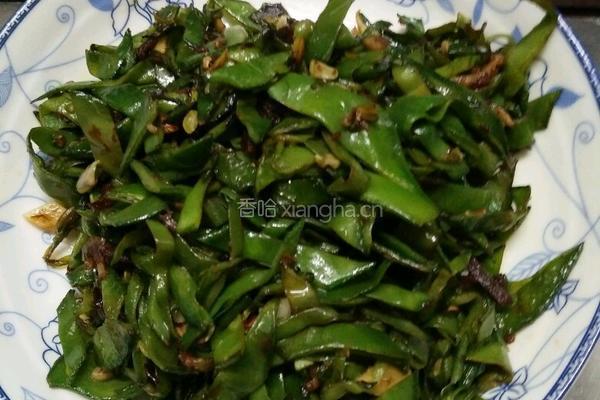 肉丝梅豆的做法图解7
