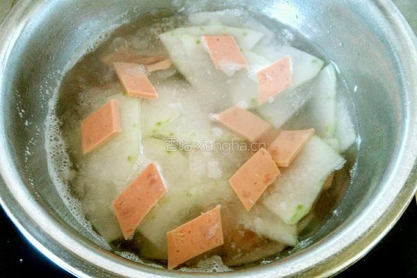冬瓜炒火腿片的做法图解6