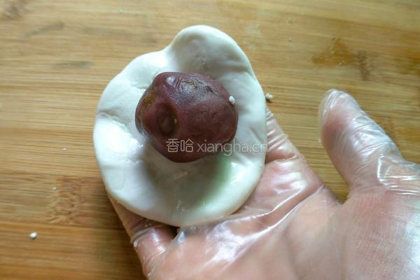 豆沙肉松馅麻团的做法图解14