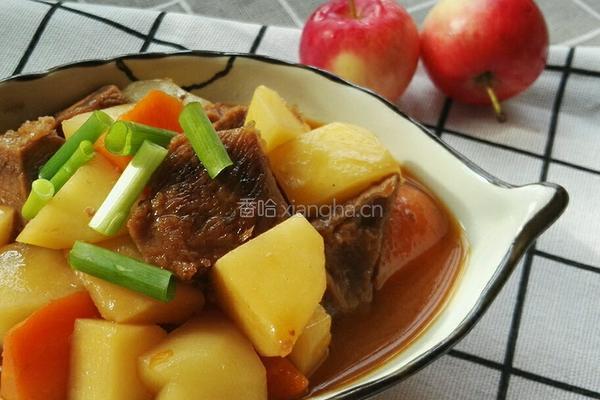 土豆茄汁烩牛肉的做法图解1