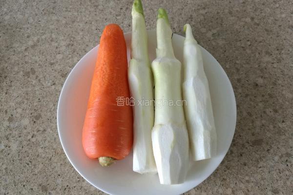 牛肝菌茭白小炒肉的做法图解1