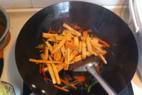 三丝炒豆腐的做法图解4