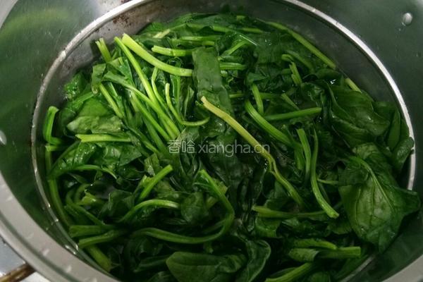 清炒菠菜的做法图解3
