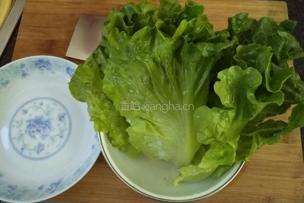 油淋生菜的做法图解1