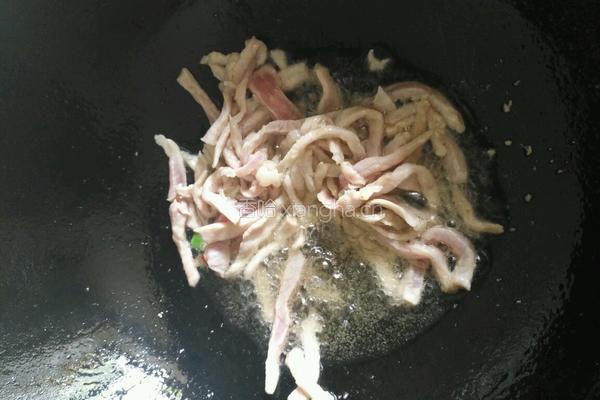 肉丝香干炒西芹的做法图解4