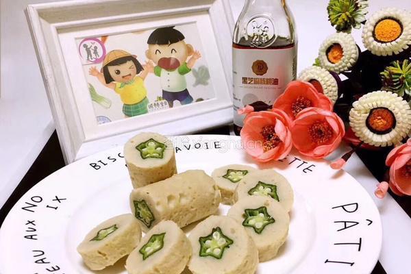 辅食美食分享：秋葵卷肉 （补充果胶、补铁、钙）的做法图解7