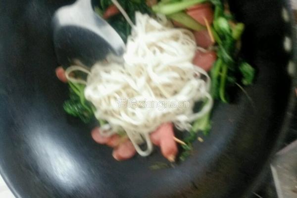 青菜肉丝炒面的做法图解9