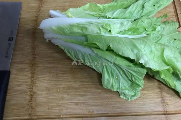 肉炒小白菜粉条的做法图解1