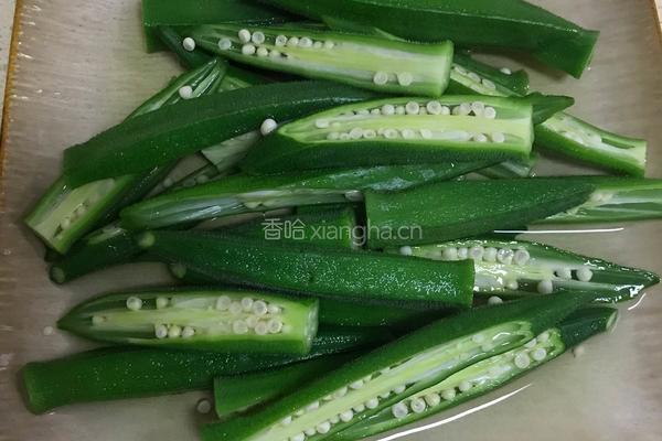 葱油秋葵的做法图解5