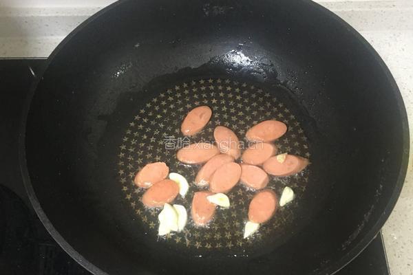 火腿炒面的做法图解4