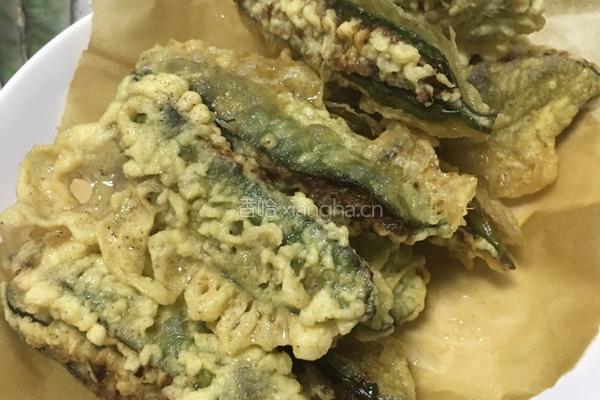 香炸扁豆盒的做法图解9
