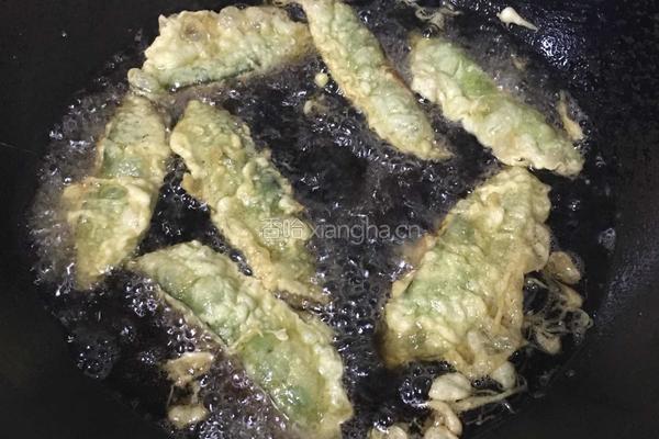 香炸扁豆盒的做法图解8