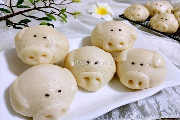小猪奶黄包