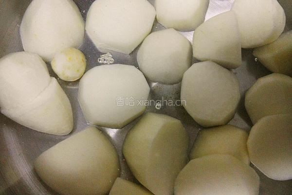 糖芋圆子栗羹汤的做法图解4