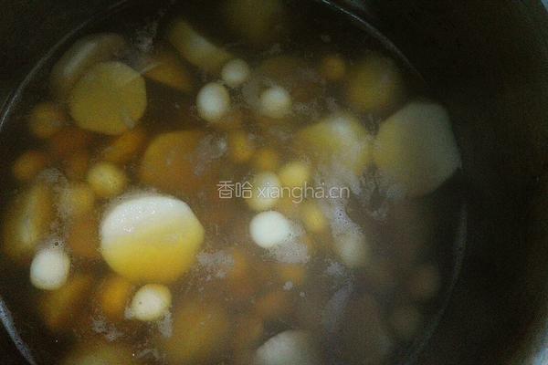糖芋圆子栗羹汤的做法图解10