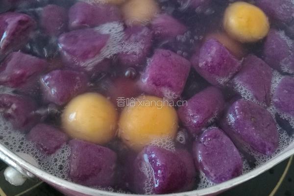 紫红薯芋圆的做法图解10