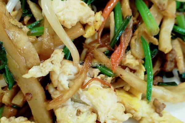 杂蔬肉末鸡蛋炒饼的做法图解5