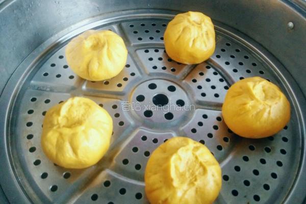 南瓜豆沙包的做法图解14