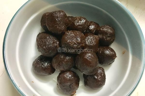 巧克力酱月饼的做法图解3