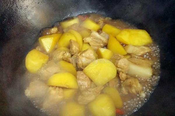 土豆烧五花肉的做法图解10
