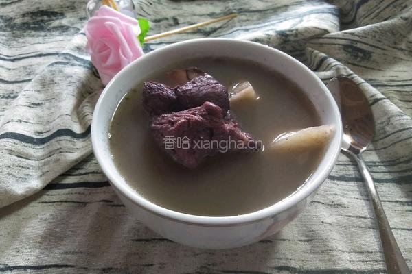 红豆地瓜筒骨汤的做法图解9