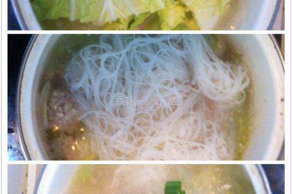 豆腐圆子白菜汤的做法图解4