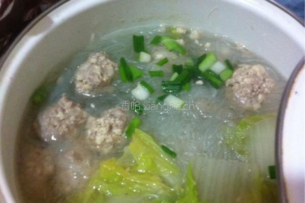 豆腐圆子白菜汤的做法图解5