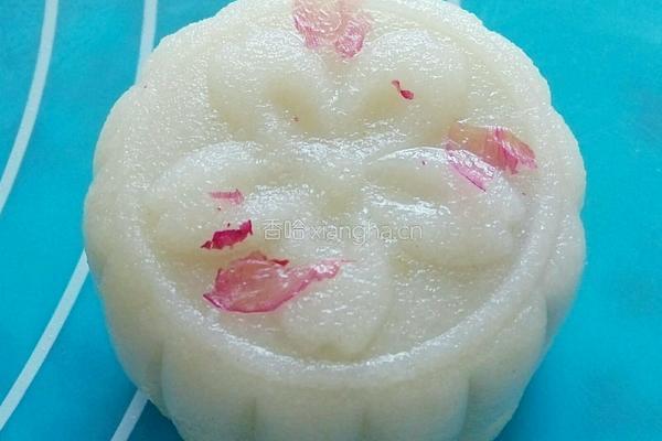 玫瑰花冰皮月饼的做法图解12
