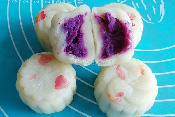 玫瑰花冰皮月饼的做法图解13
