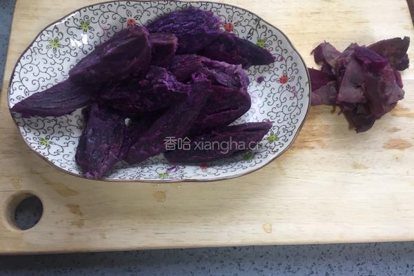 紫薯豆沙果仁馅的做法图解15