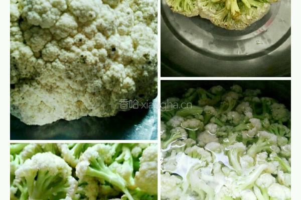 西红柿炒花菜的做法图解1