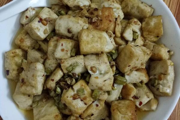 酸豆角豆腐的做法图解6