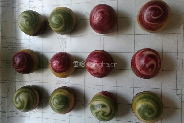 彩色芋头酥的做法图解21